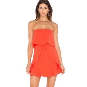 BCBGMaxAzria Charlot Strapless Popover Dress, Size 6